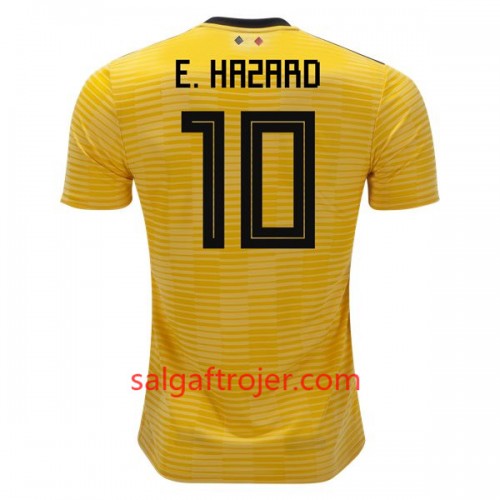 Belgien Fodboldtrøjer E.Hazard 10 Udebanesæt VM 2018 Belgien Fodboldtrøjer E.Hazard 10 Udebanesæt VM 2018